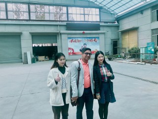 Canada Customer visited us for Fried Snacks Production Machine