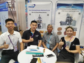 Got order at the Fair: Bangladesh friend place order for 150kg/h Puffed Snacks Line