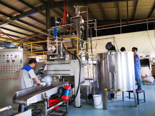 200kg/h Macaroni making machine line working in Bangladesh