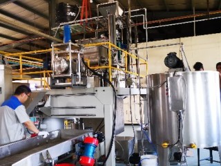 200kg/h Macaroni making machine line working in Bangladesh