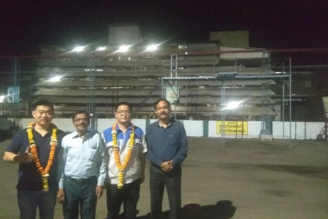 Successful installation of 1t/h soya protein nuggest making machine at Sujalpur,madhya Pradesh, India