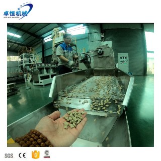 Ligne de machine d'extrudeuse de fabrication d'aliments pour animaux d'alimentation pour animaux de compagnie