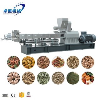 Ligne de machine d'extrudeuse de fabrication d'aliments pour animaux d'alimentation pour animaux de compagnie