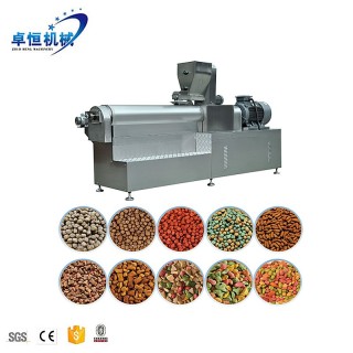 Ligne de machine d'extrudeuse de fabrication d'aliments pour animaux d'alimentation pour animaux de compagnie