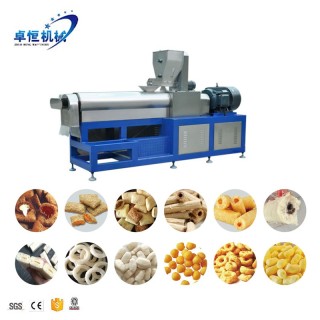 Linie de prelucrare a mașinilor de extrudare a alimentelor pentru petrecerea timpului liber a gustărilor umflate, complet automate