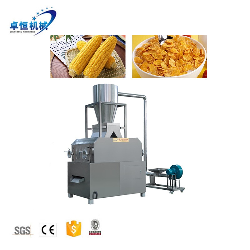 Automatic Extrusion Breakfast Cereal Corn Flakes Processing Line Factory