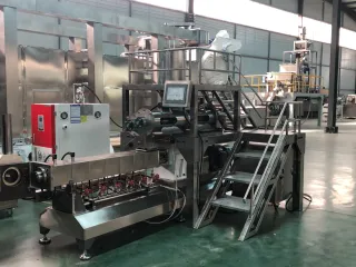 PLC kontrollü çift vidalı ekstruder