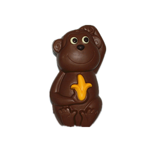 猴子3d空心牛奶巧克力