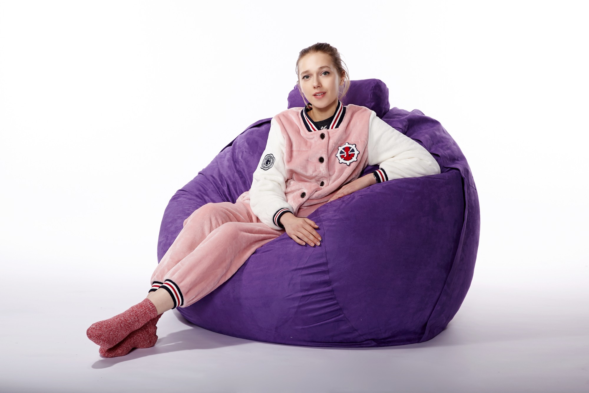 Suede Bean Bag Chair