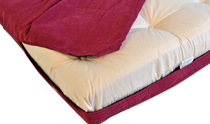 Futon Cover With 3 Sided Zipper