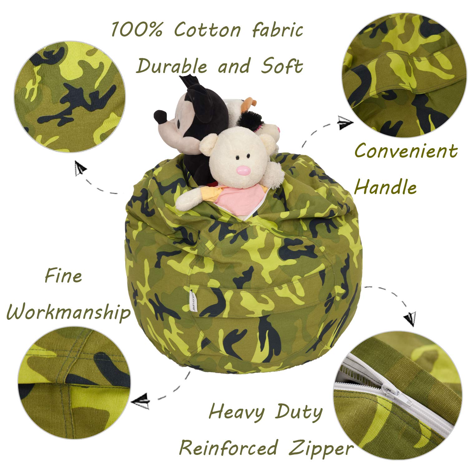 teddy storage bean bag