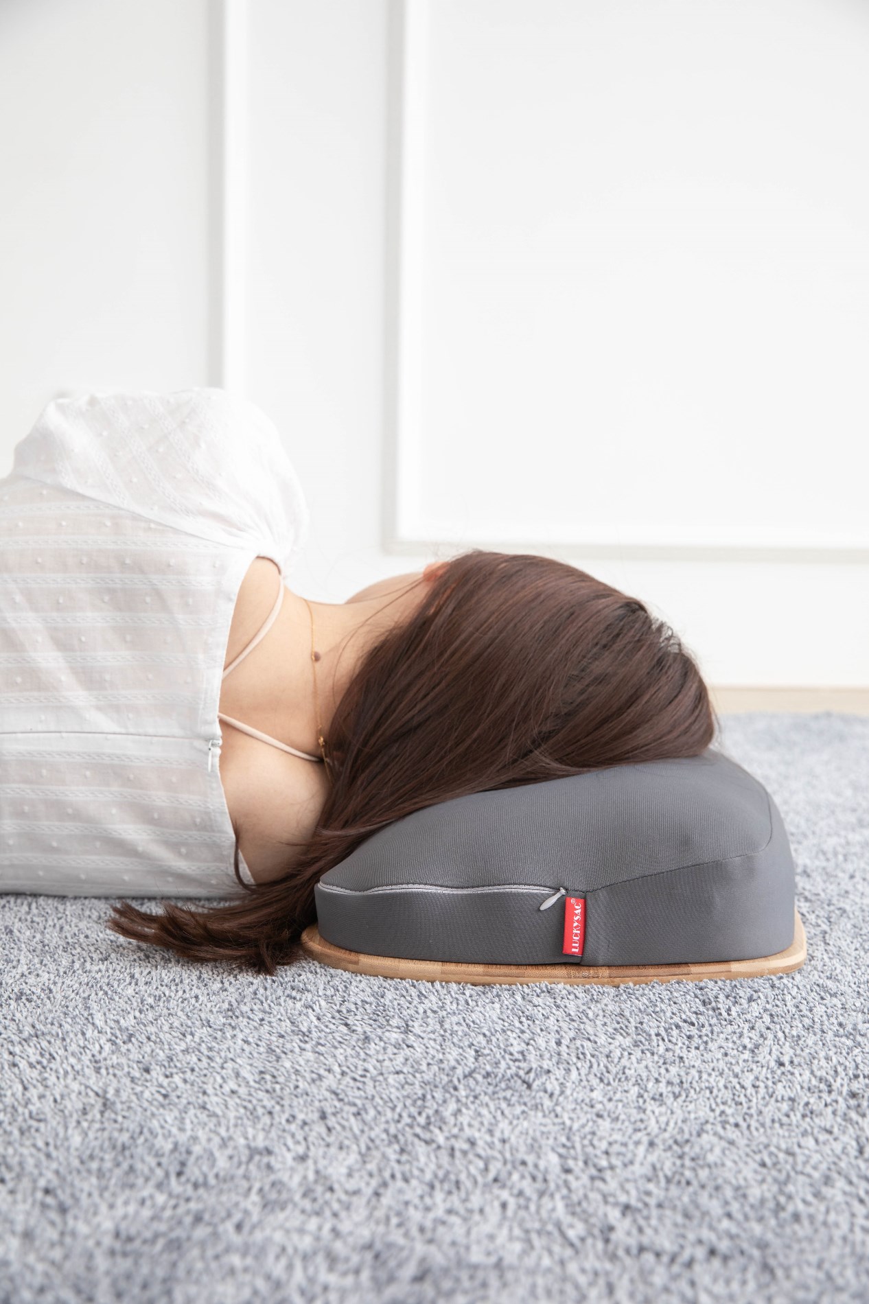 Bamboo Top Lap Desk With Bean Bag Pillow