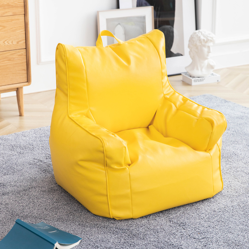 Square Children PU Leather Bean Bag