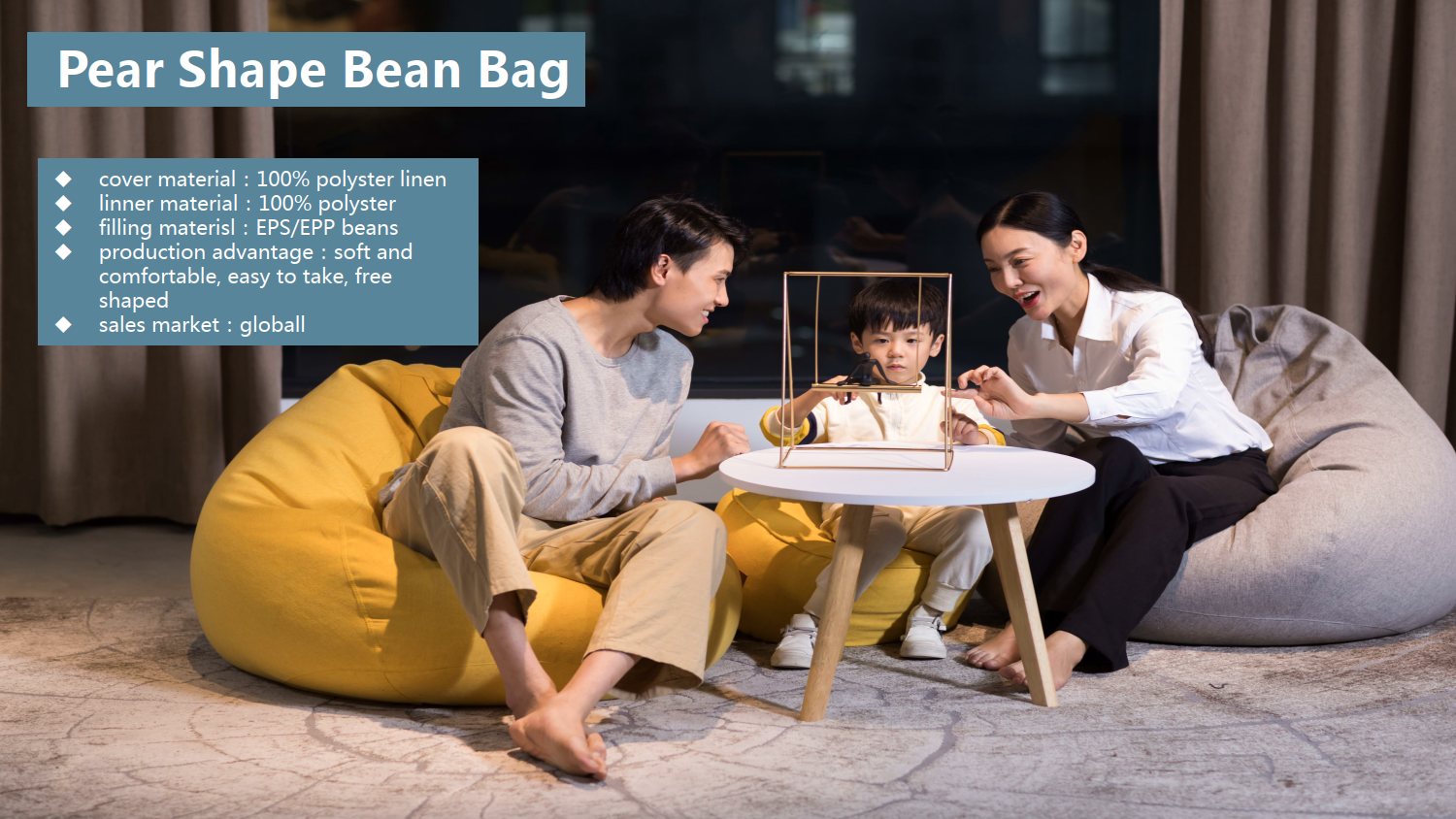 Tear Drop Pear Shape Leather Bean Bag Cover - China Bean Bag Chair