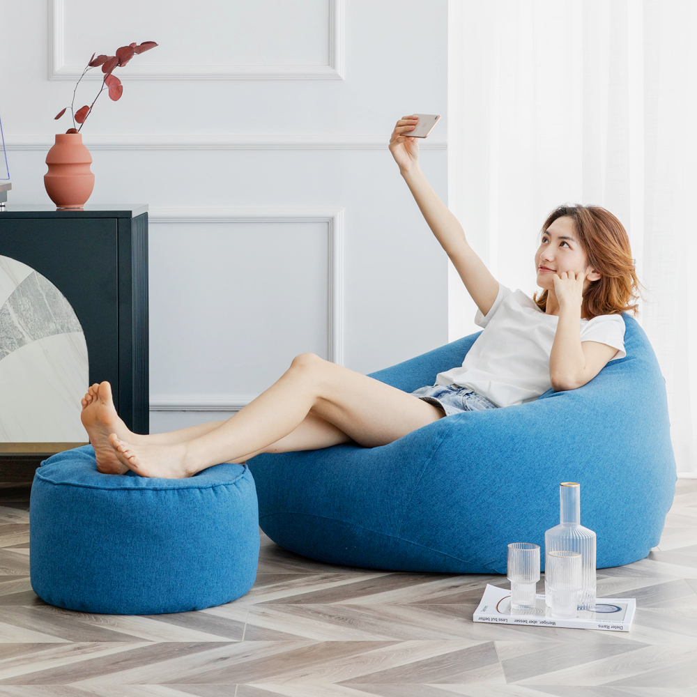 Comfortable Tear Drop Bean Bag Pouf