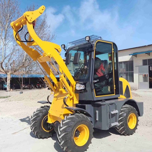 Cargador de ruedas ZL-08 con CE con carretilla elevadora y 4 en 1 cucharón