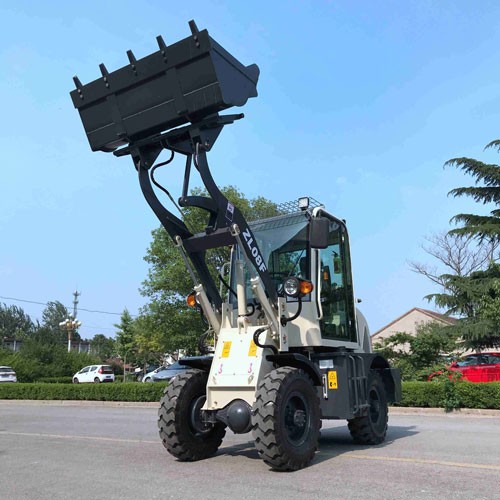 Cargador de ruedas ZL-10 con CE con carretilla elevadora y 4 en 1 cucharón