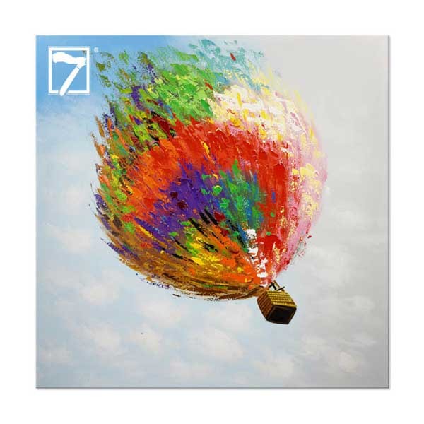 zeitgenössischer Wanddekor Hot Air Ballon Painting