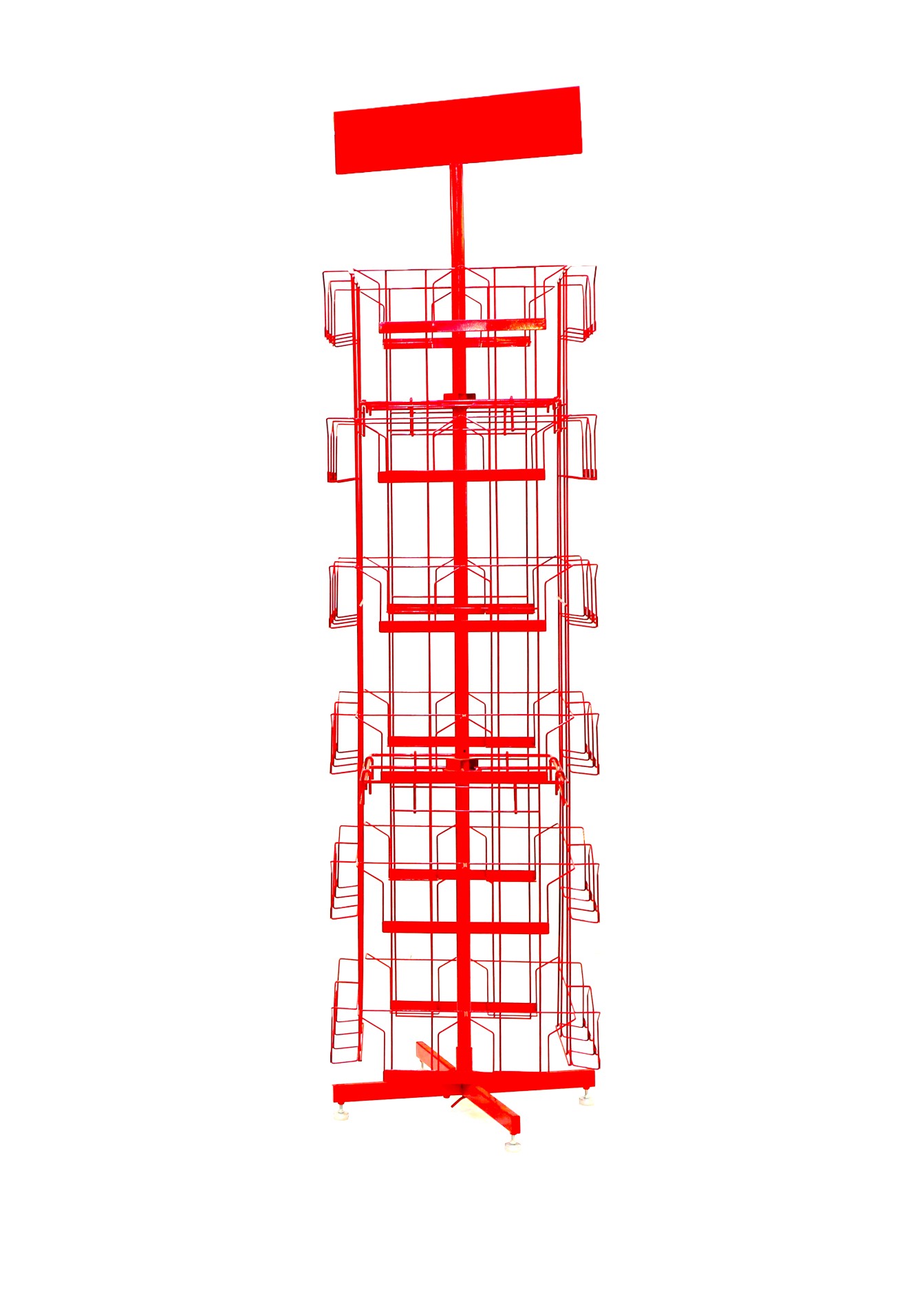 OEM metall store fixture K/D wire stand magzine and brochure rack