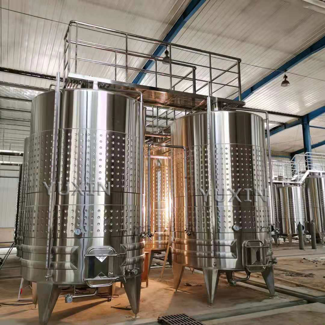 Winery fermentation tanks