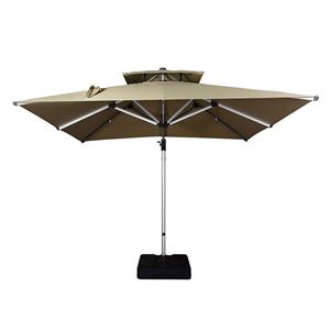 3.5*3.5M Luxury Square shape big roma umbrella rotatable outdoor garden patio cantilever parasol umbrella