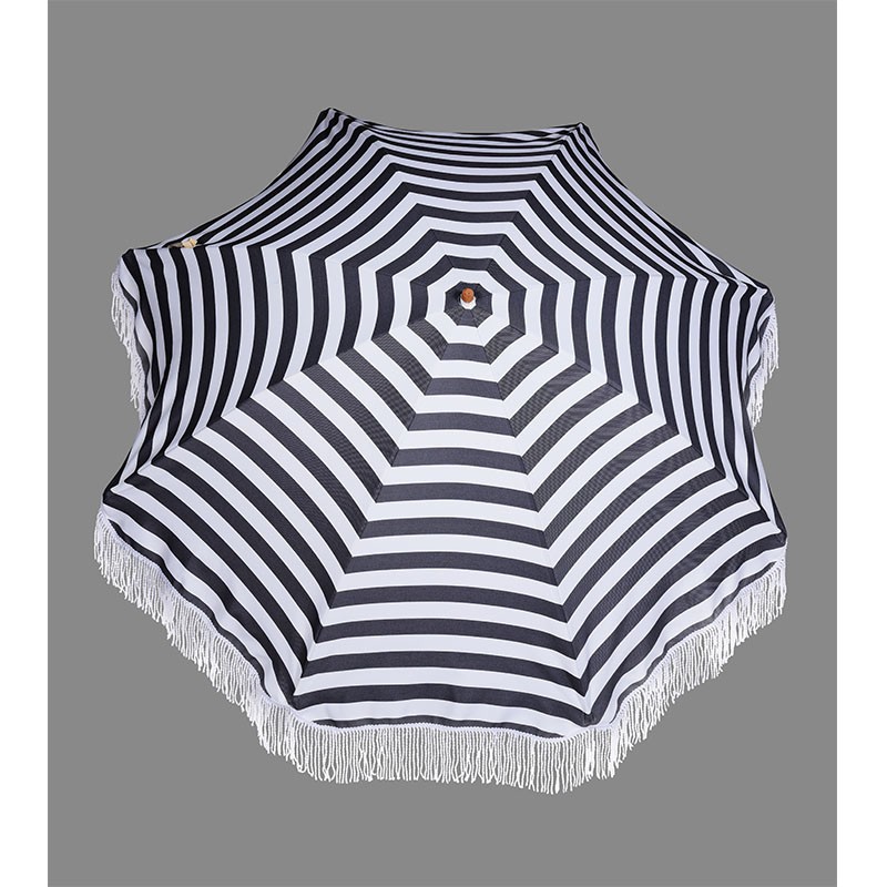 chinese supplier high quality commercial outdoor beach umbrella with tassels