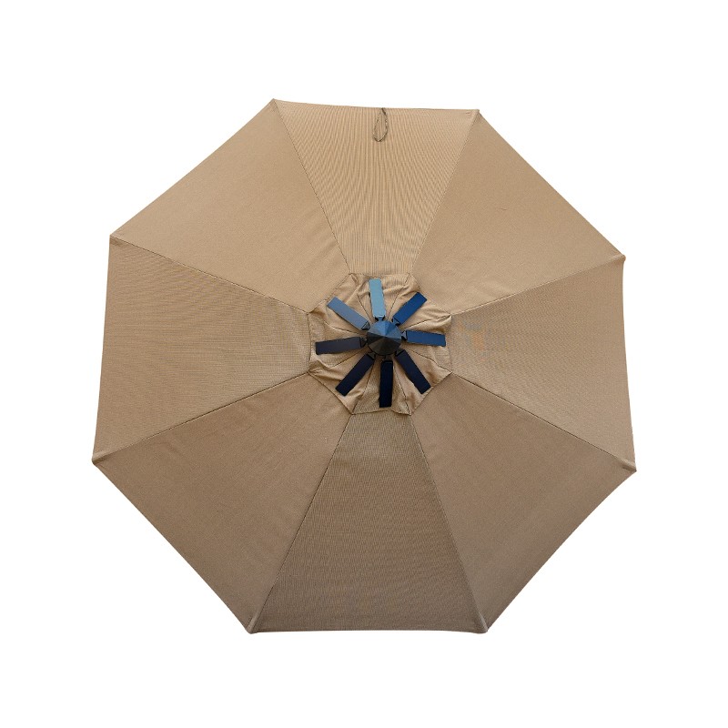 9FT Led solar patio umbrella with USB charging outdoor charger umbrella