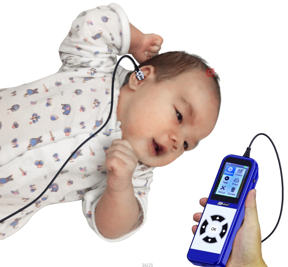 Как проверить слух у новорожденного. Прибор для проверки слуха у новорожденных. Аудилогический аппаартдля новорожденных младенцев. Аппарат для проверки слуха у новорожденных. Аппарат для проверки слуха новорождённым.