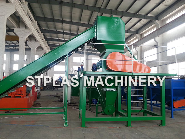 High speed friction machine PET plastic recycling process