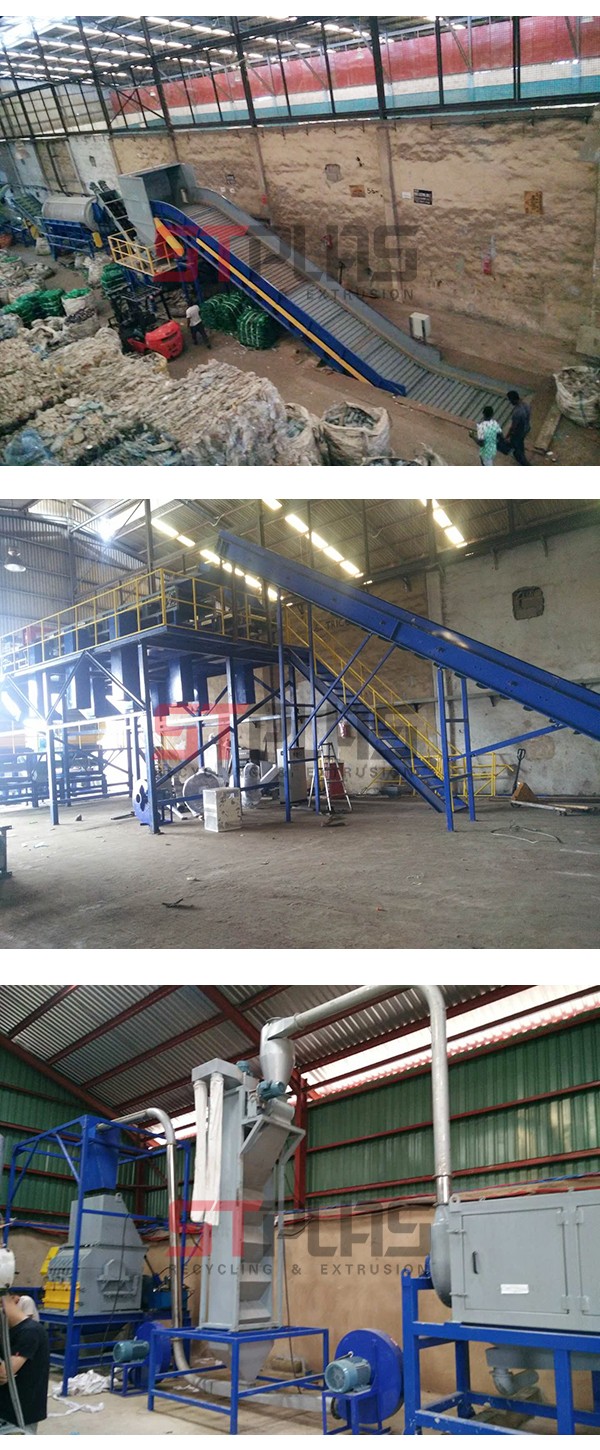 PET recycling production line