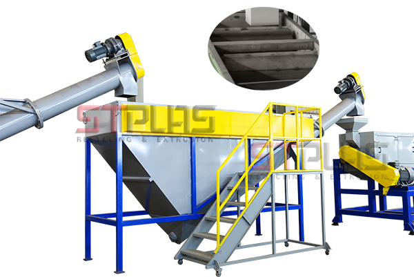 PET bottle flakes recycling washing plant machine