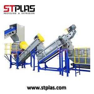 Agricultural plastic PE film washing cleaning production line