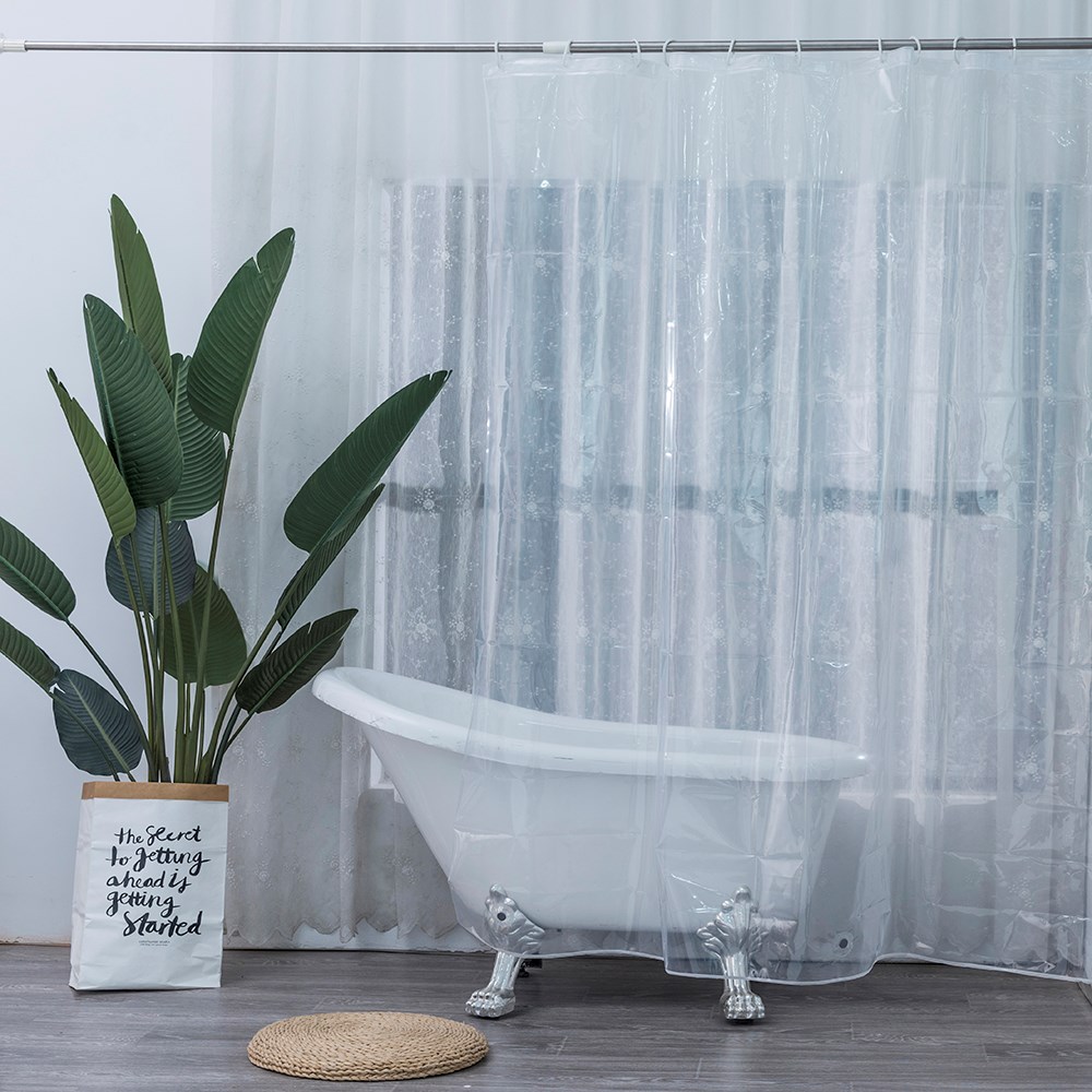 Quality Sales Affordable Bathroom Pattern Clear Plastic Shower