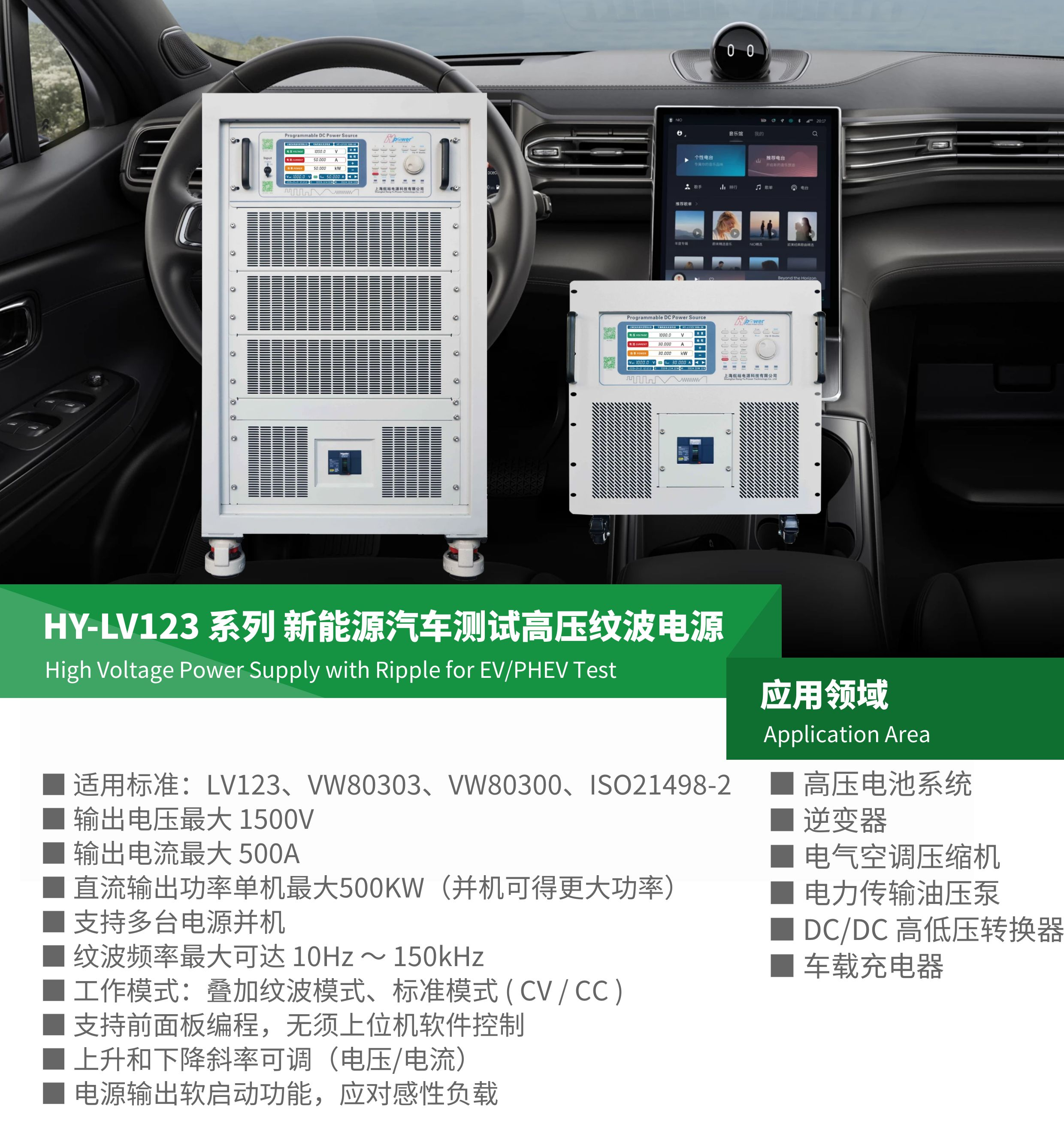 new energy vehicle motor and controller testing