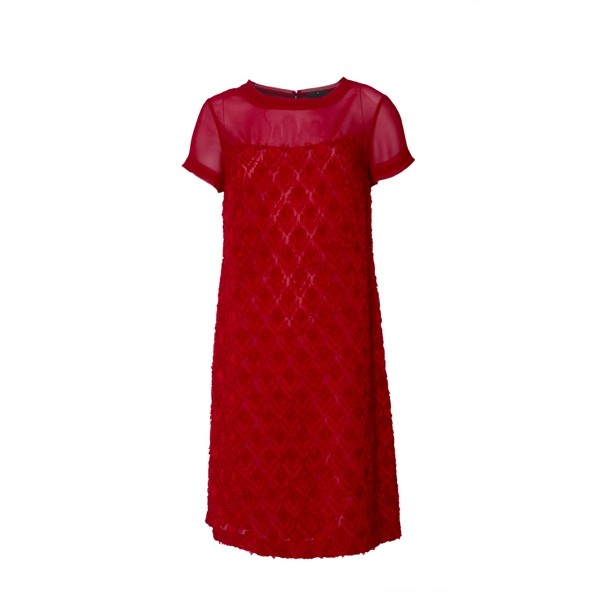 Short Sleeve Polyester Dress