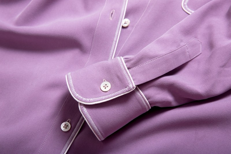 Purple Long Sleeve Silk Shirt Manufacturers, Purple Long Sleeve Silk Shirt Factory, Supply Purple Long Sleeve Silk Shirt