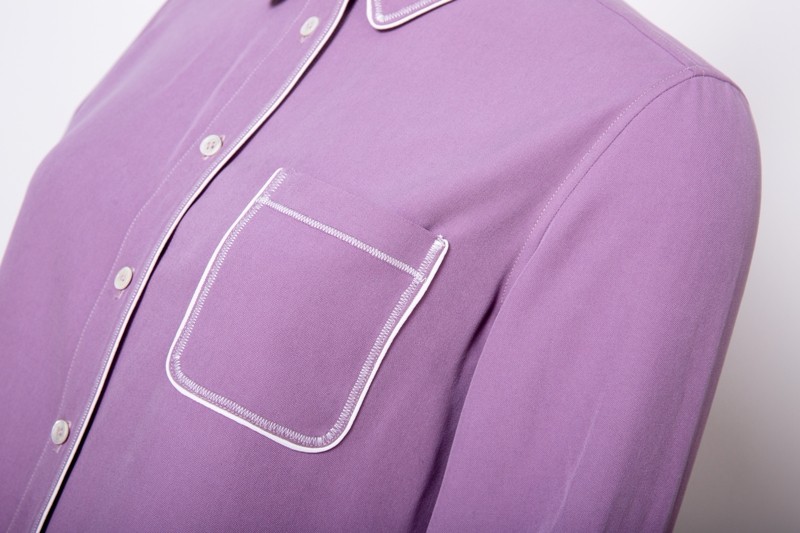 Purple Long Sleeve Silk Shirt Manufacturers, Purple Long Sleeve Silk Shirt Factory, Supply Purple Long Sleeve Silk Shirt