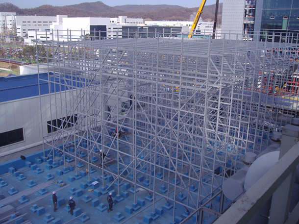 Cooling tower FRP structure