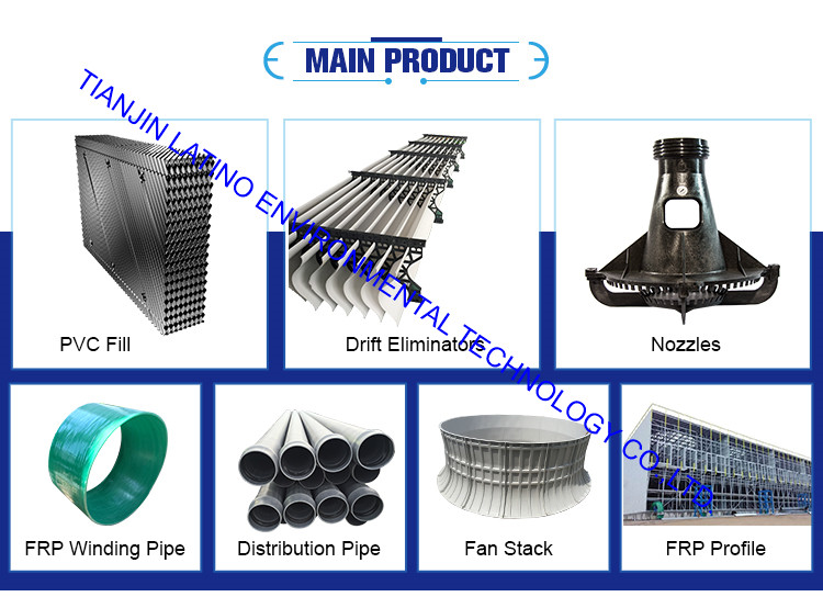 Torre de enfriamiento de relleno de PVC