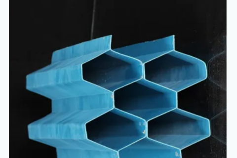 Lamelle de décanteur de tube en PVC bleu