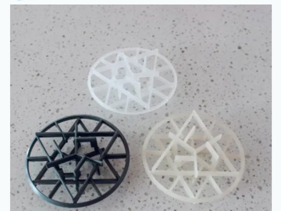 Plastic Snowflake Ring