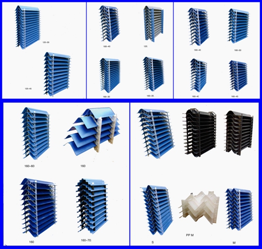 Cooling tower air inlet louver