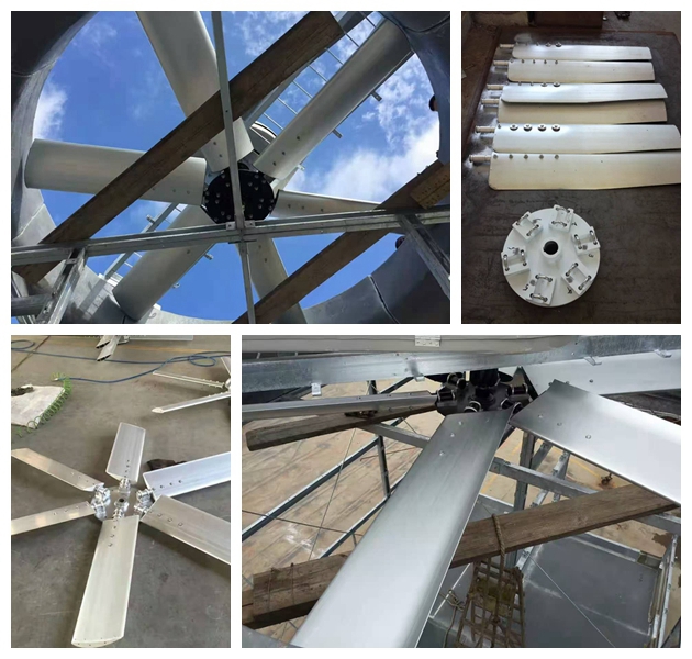 Aluminum fans for cooling tower