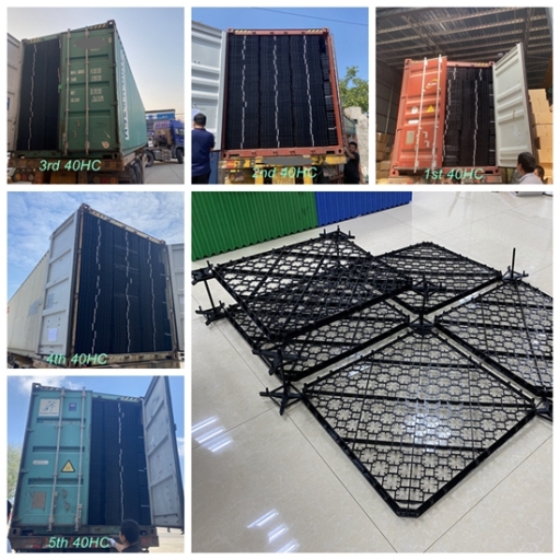 Pengiriman Pertama untuk 5*40HC Untuk Cooling Tower Golden Grid Fill