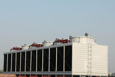 Working process of cooling tower