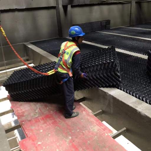 Proyek renovasi teknis menara pendingin sirkulasi air laut untuk pembangkit listrik