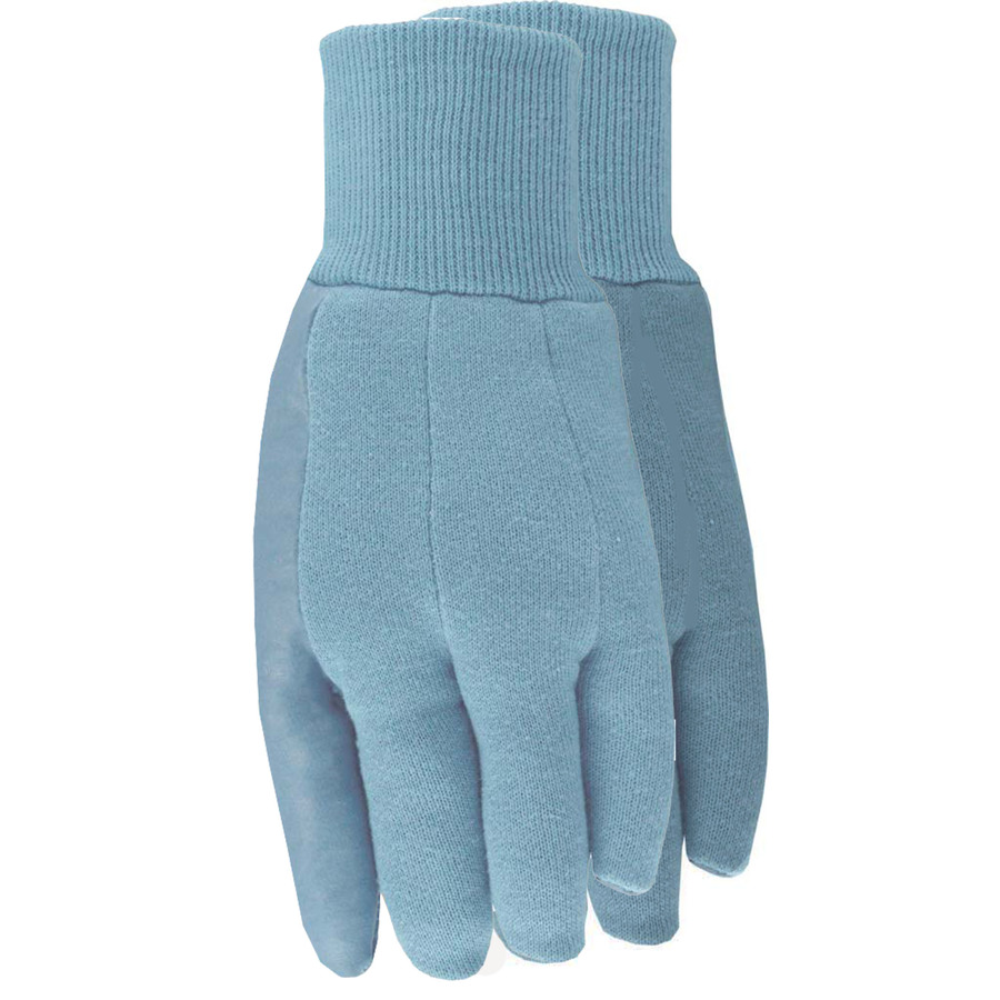 Blue jersey glove