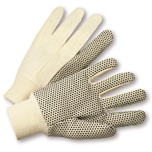 Natuurlijk wit met PVC Dots Glove