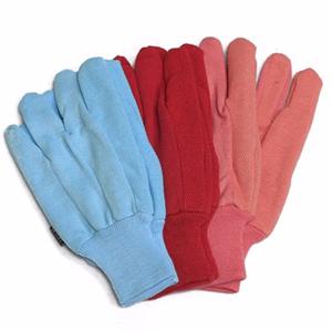 Baumwoll-Brown-Jersey mit PVC-Punkt-Handschuh