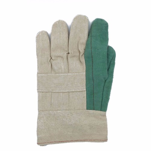 white canvas work gloves